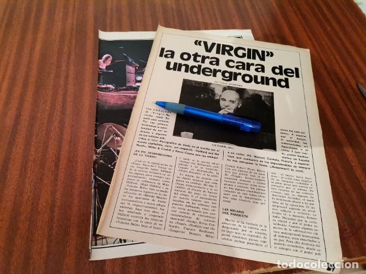 Coleccionismo de Revistas y Peri&oacute;dicos: VIRGIN RECORDS STEVE MILLER HATFIELD AND THE NORTH PIP PYLE, RICHARD SINCLAIR RECORTE 3 PAGINAS 1975