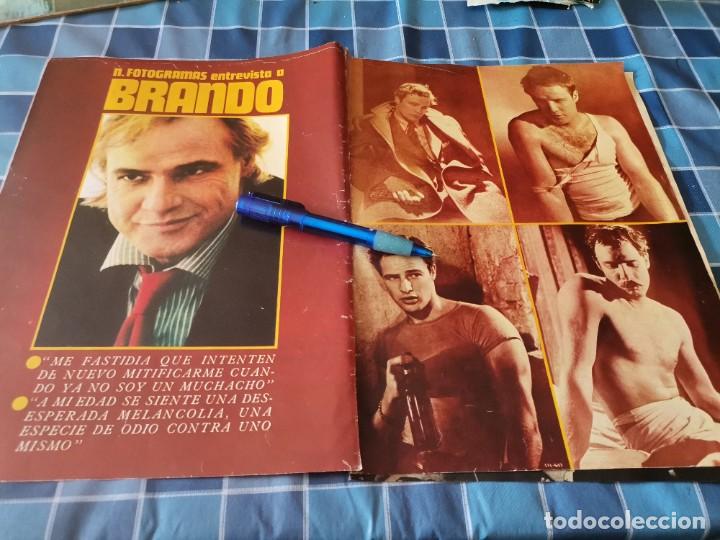 Coleccionismo de Revistas y Peri&oacute;dicos: MARLON BRANDO RECORTE REVISTA 5 PAGINAS 1975