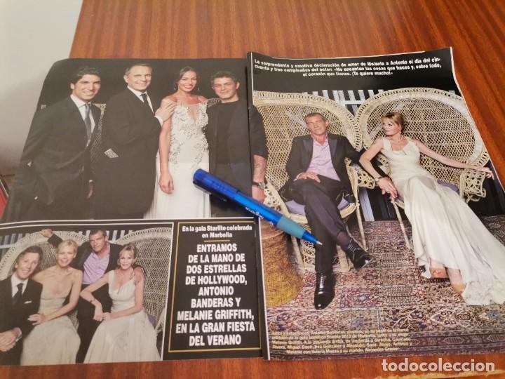 Coleccionismo de Revistas y Peri&oacute;dicos: ANTONIO BANDERAS MELANIE GRIFFITH ALEJANDRO SANZ GALA STARLITE RECORTE REVISTA 11 PAGINAS 2013