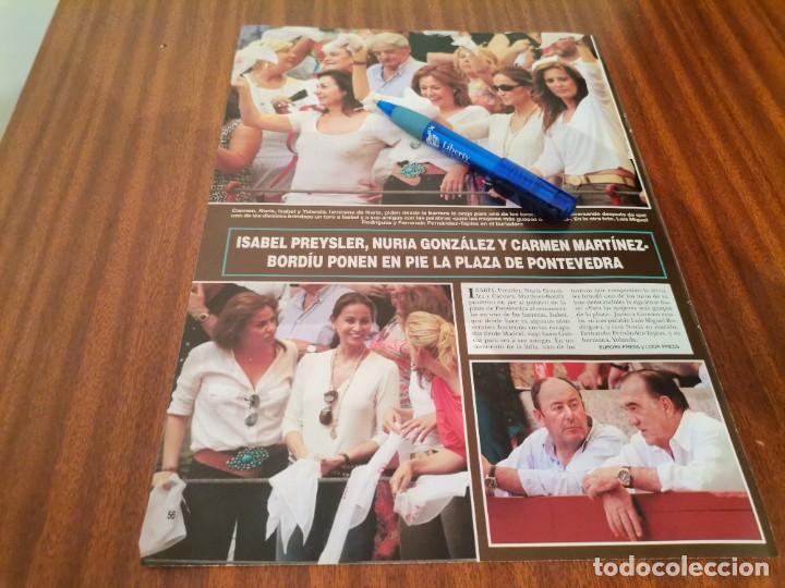 Coleccionismo de Revistas y Peri&oacute;dicos: ISABEL PREYSLER, NURIA GONZ&Aacute;LEZ Y CARMEN MART&Iacute;NEZ BORDIU RECORTE REVISTA 2013
