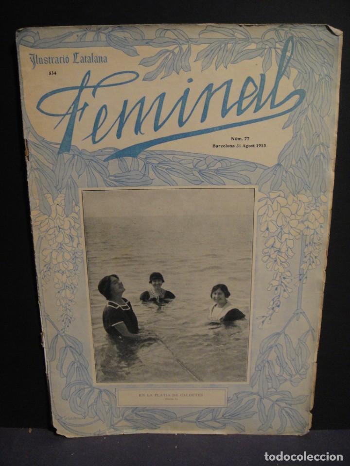 Coleccionismo de revistas y peri&oacute;dicos: revista feminal n&ordm; 77 - a&ntilde;o 1913 - casal de la infancia , comarca olotina