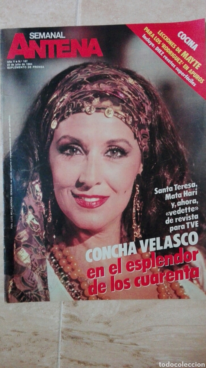 Sammeln von Zeitschriften und Zeitungen: ANTENA SEMANAL n&deg;187 Concha Velasco. Nueva entrega Willy Fog