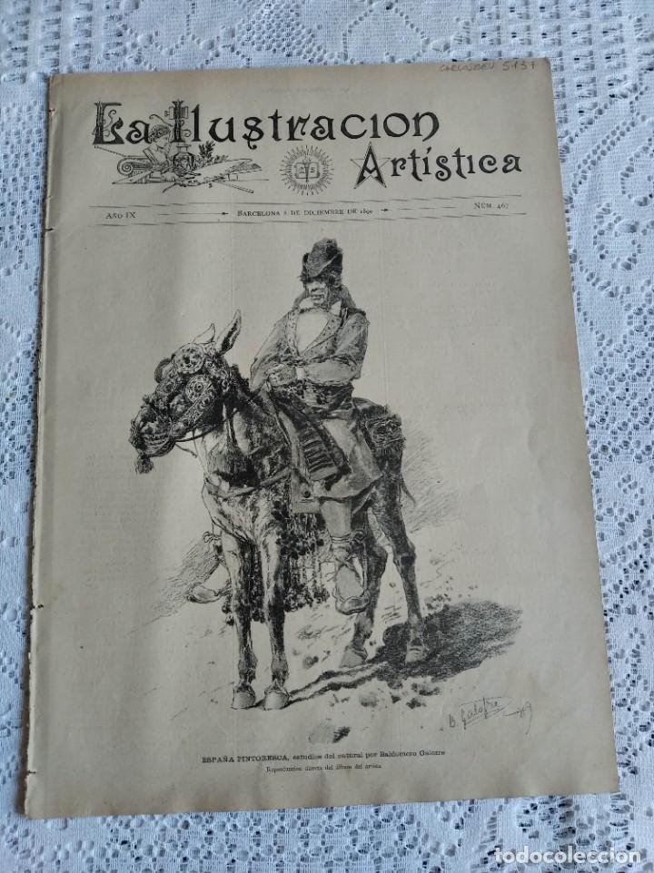 Sammeln von Zeitschriften und Zeitungen: LA ILUSTRACI&Oacute;N ART&Iacute;STICA. A&Ntilde;O 1890. N&ordm; 467. BALDOMERO GALOFRE. SECCI&Oacute;N AMERICANA. AN&Aacute;LISIS DE...LEER