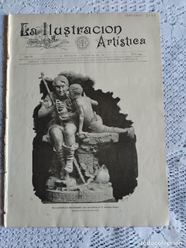 Collezionismo di Riviste e Giornali: LA ILUSTRACI&Oacute;N ART&Iacute;STICA. A&Ntilde;O 1890. N&ordm; 444. DON FEDERICO DE MADRAZO. JOAQU&Iacute;N ESPALTER. LAS MA...LEER