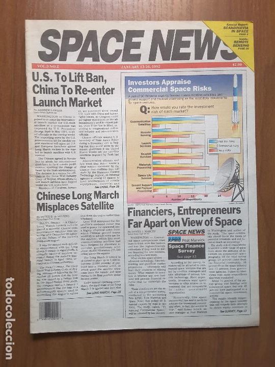 Coleccionismo de revistas y peri&oacute;dicos: Space News Vol. 3, No 2. Noticias del espacio. En ingl&eacute;s.