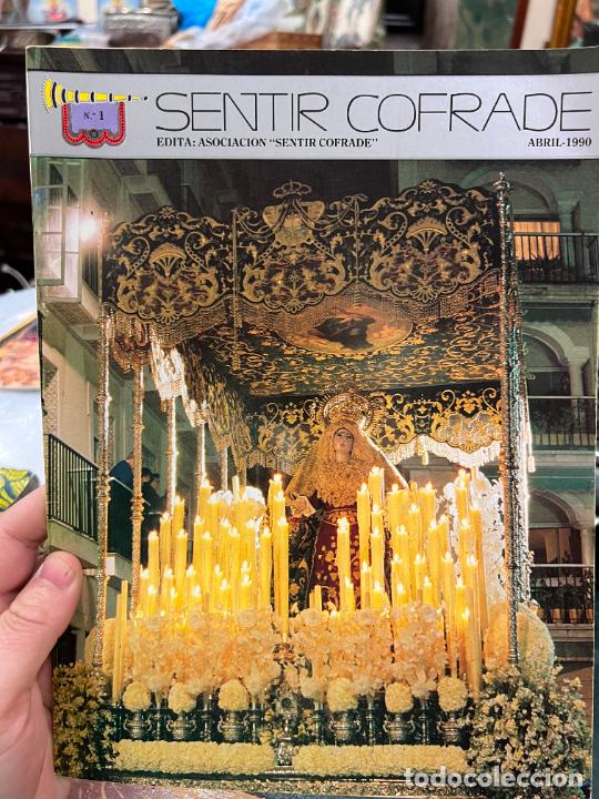 Coleccionismo de Revistas y Peri&oacute;dicos: REVISTA SENTIR COFRADE N&ordm;1 ABRIL 1990 - SEMANA SANTA CADIZ