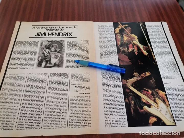Coleccionismo de Revistas y Peri&oacute;dicos: JIMI HENDRIX RECORTE REVISTA 1975