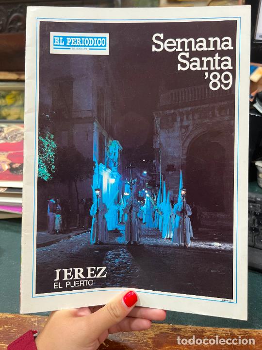 Coleccionismo de Revistas y Peri&oacute;dicos: REVISTA EL PERIODICO DEL GUADALETE - SEMANA SANTA 1989 - JEREZ Y EL PUERTO - CAJA SAN FERNANDO