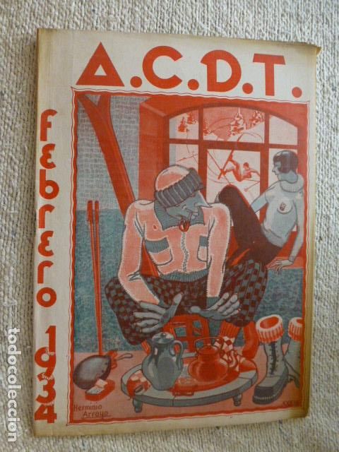 Collezionismo di Riviste e Giornali: A.C.D.T. REVISTA DE LA AGRUPACION CULTURAL DEPORTIVA DE LA TELEFONICA FEBRERO 1934 RARA