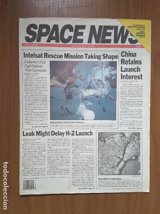 Colecionismo de Revistas e Jornais: Space News Vol. 2, No 23. Noticias del espacio. En ingl&eacute;s.