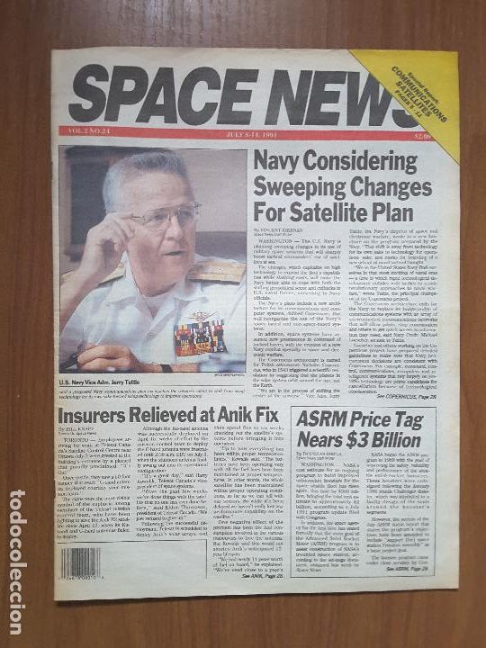 Coleccionismo de revistas y peri&oacute;dicos: Space News Vol. 2, No 24. Noticias del espacio. En ingl&eacute;s.
