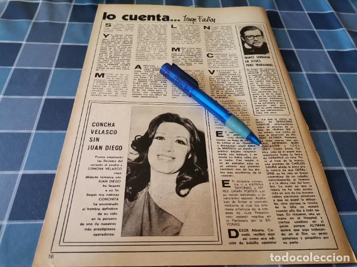 Coleccionismo de revistas y peri&oacute;dicos: CONCHA VELASCO RECORTE REVISTA 1975
