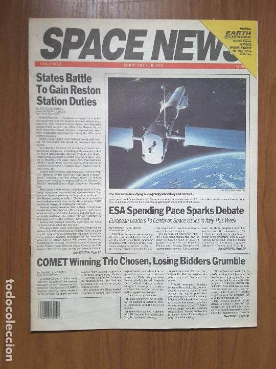 Coleccionismo de revistas y peri&oacute;dicos: Space News Vol. 2, No 3. Noticias del espacio. En ingl&eacute;s.