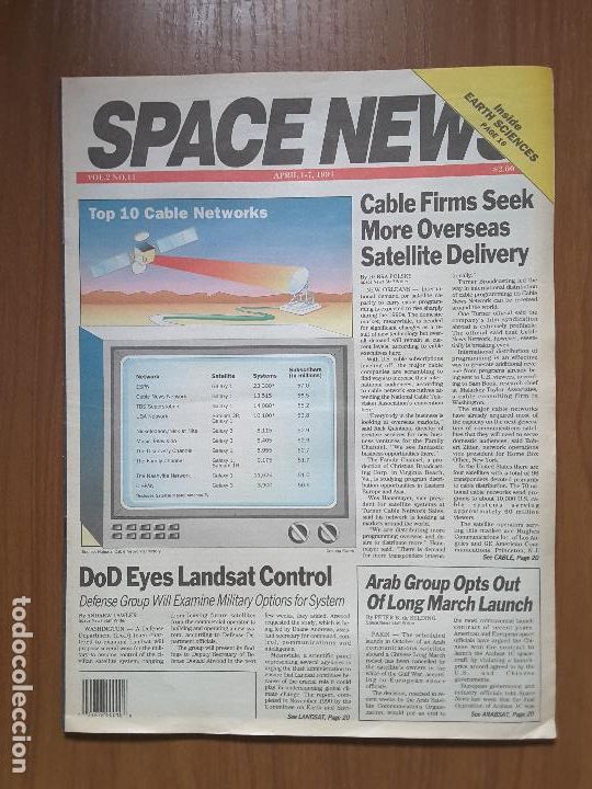 Coleccionismo de revistas y peri&oacute;dicos: Space News Vol. 2, No 11. Noticias del espacio. En ingl&eacute;s.