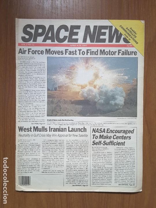 Coleccionismo de revistas y peri&oacute;dicos: Space News Vol. 2, No 12. Noticias del espacio. En ingl&eacute;s.