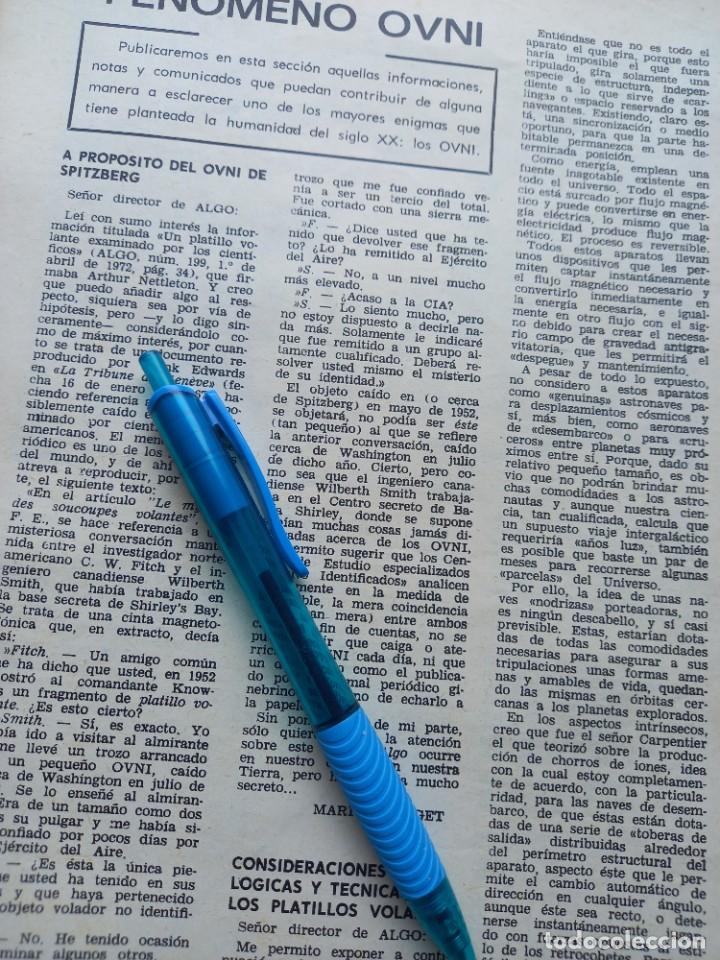 Coleccionismo de Revistas y Peri&oacute;dicos: APORTACIONES AL FENOMENO OVNI. RECORTE REVISTA ALGO ABRIL 1972