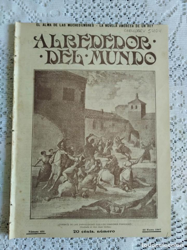 Collezionismo di Riviste e Giornali: ALREDEDOR DEL MUNDO. A&Ntilde;O 1908. N&ordm; 451. EL MU&Eacute;RDAGO Y LAS HEMORRAGIAS. LAS FORMAS MARINAS DE LA..LEER