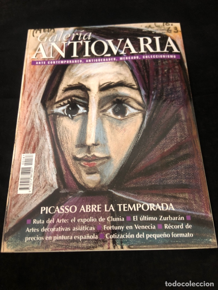 Coleccionismo de Revistas y Peri&oacute;dicos: REVISTA GALER&Iacute;A ANTIQUARIA N 187, PICASSO