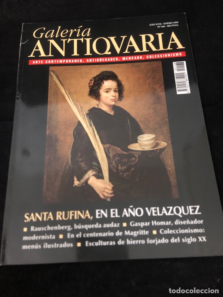 Coleccionismo de Revistas y Peri&oacute;dicos: REVISTA GALER&Iacute;A ANTIQUARIA N 168, VELAZQUEZ, ESCULTURAS HIERRO FORJADO S. XX