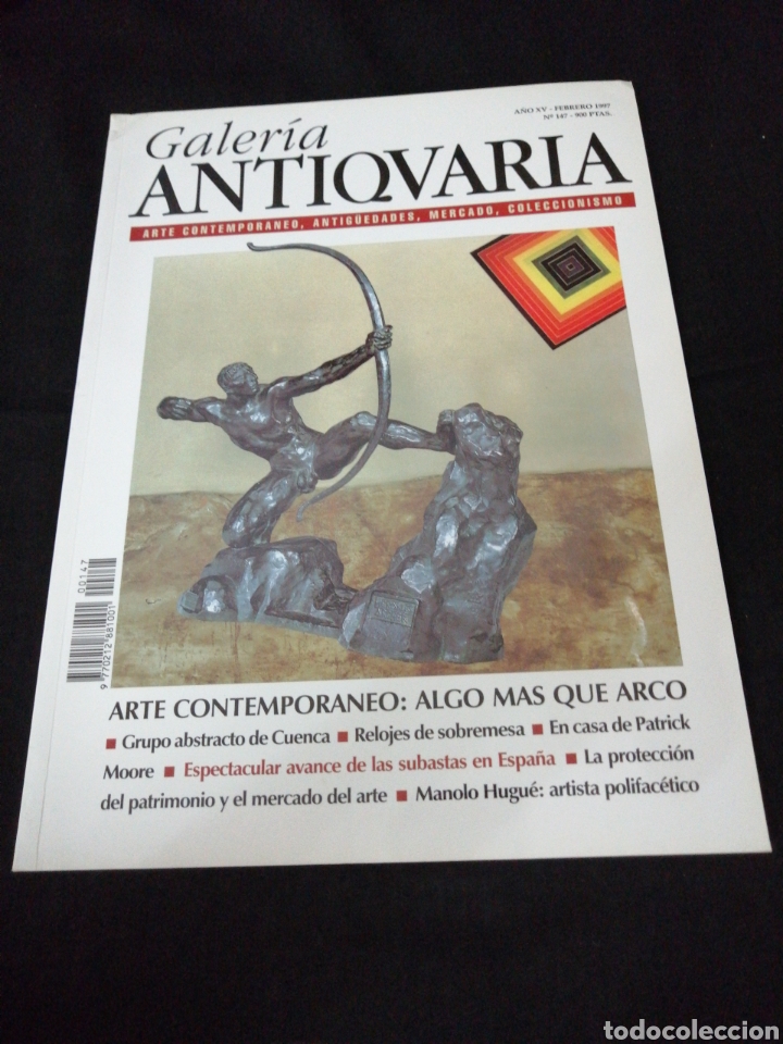 Colecionismo de Revistas e Jornais: REVISTA GALER&Iacute;A ANTIQUARIA N 147, ARTE CONTEMPOR&Aacute;NEO, RELOJES DE SOBREMESA