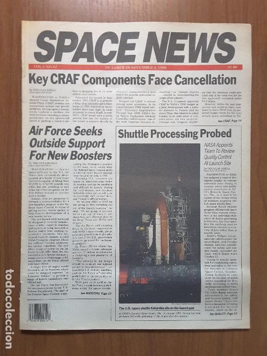 Coleccionismo de revistas y peri&oacute;dicos: Space News Vol. 1, No 42. Noticias del espacio. En ingl&eacute;s.
