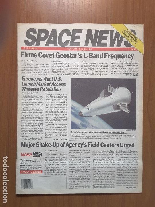 Coleccionismo de revistas y peri&oacute;dicos: Space News Vol. 1, No 44. Noticias del espacio. En ingl&eacute;s.