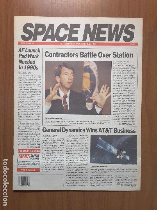 Coleccionismo de revistas y peri&oacute;dicos: Space News Vol. 1, No 46. Noticias del espacio. En ingl&eacute;s.