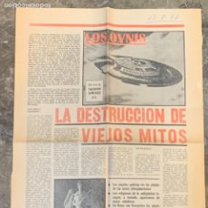 Collezionismo di Riviste e Giornali: PAGINAS PERIODICOS LOS OVNIS 1977 N1,3,5 47X33CMS. Lote 342544833