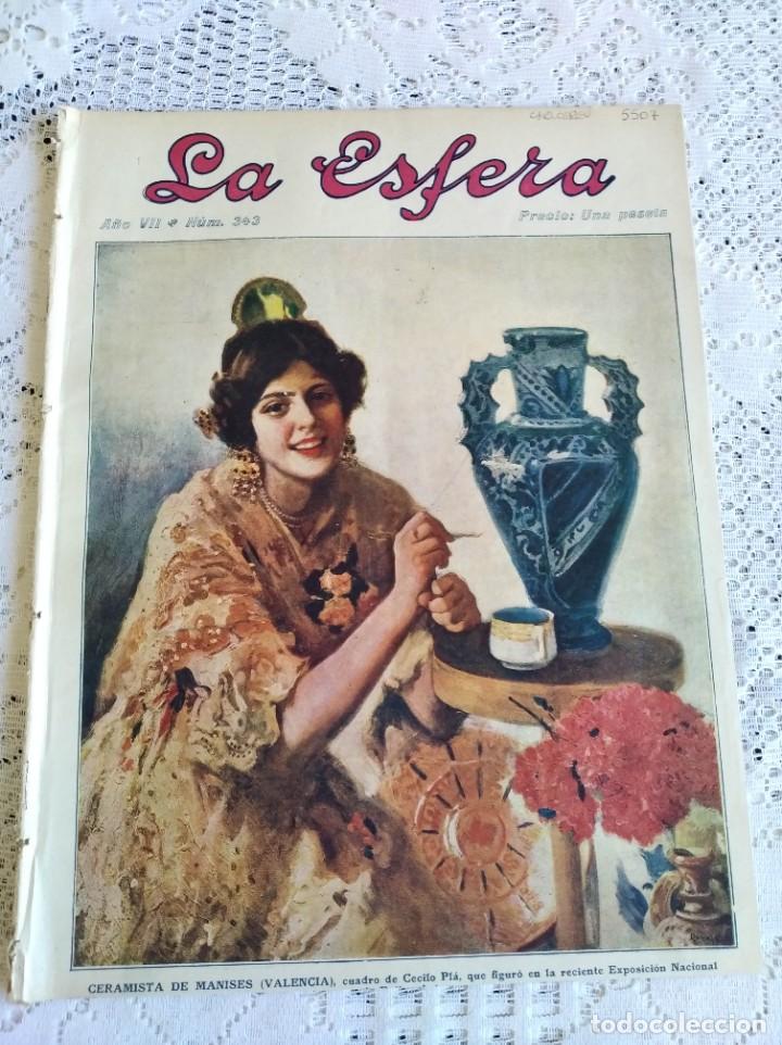 Sammeln von Zeitschriften und Zeitungen: REVISTA LA ESFERA. A&Ntilde;O VII. N&ordm; 343, 31 DE JULIO 1920. REY JOS&Eacute; BONAPARTE. CASTILLO DE LA CALAH..LEER