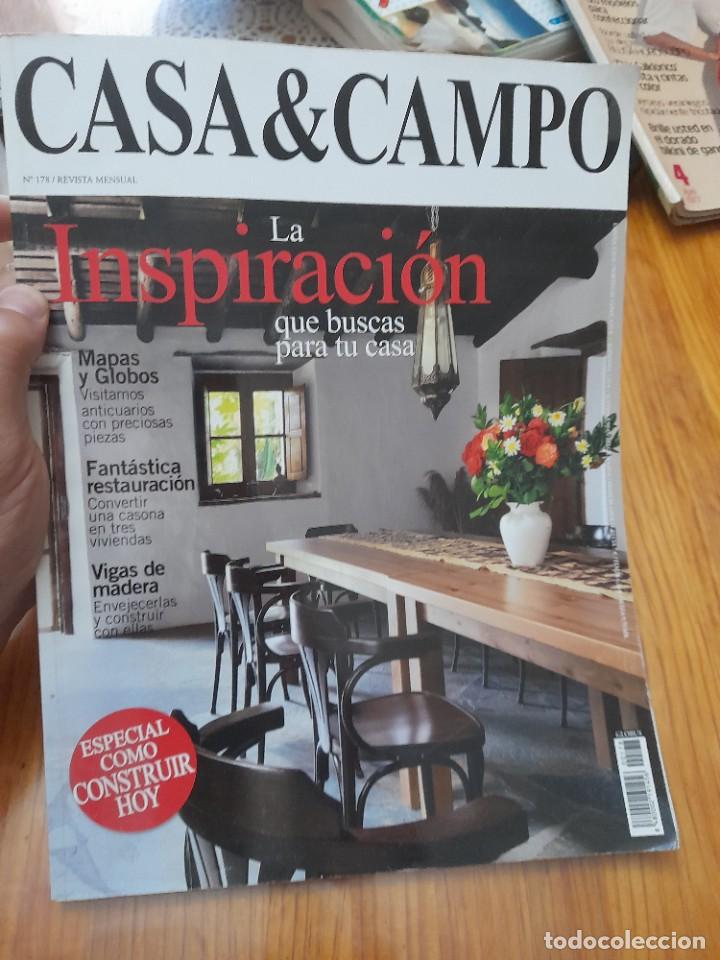 Coleccionismo de revistas y peri&oacute;dicos: Revista casas & campo 178 r&uacute;sticas restauraci&oacute;n viga madera techo Cantabria La pousada monte Saraz
