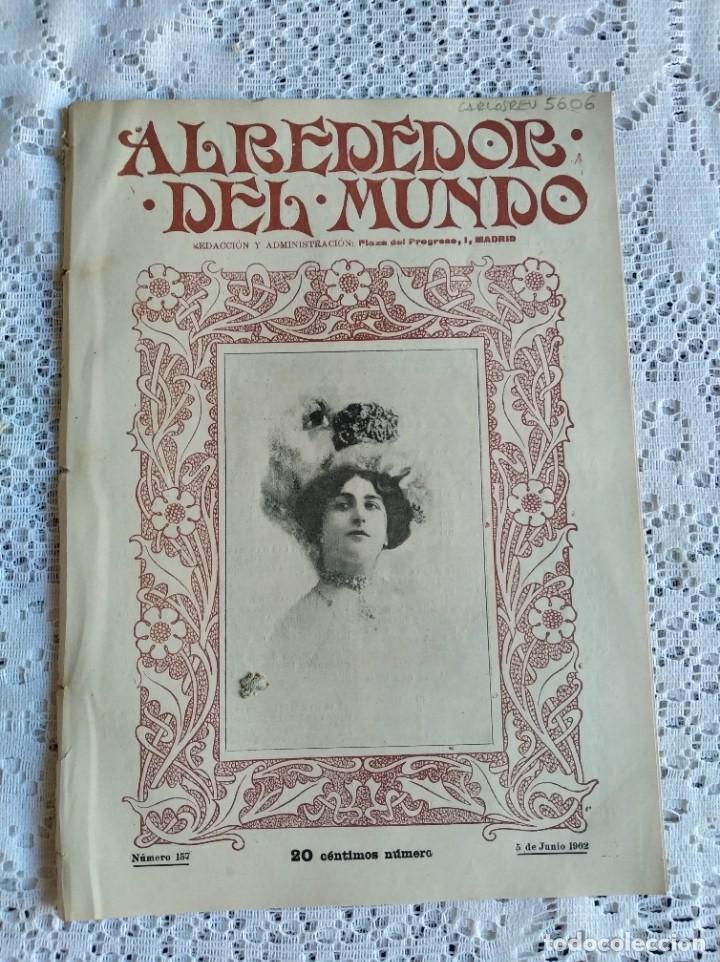 Collectionnisme de Revues et Journaux: ALREDEDOR DEL MUNDO. A&Ntilde;O 1902. N&ordm; 157. EL GRECO: SU VIDA Y SUS OBRAS. LA MAYOR ESTAFA DEL SIGLO.LEER