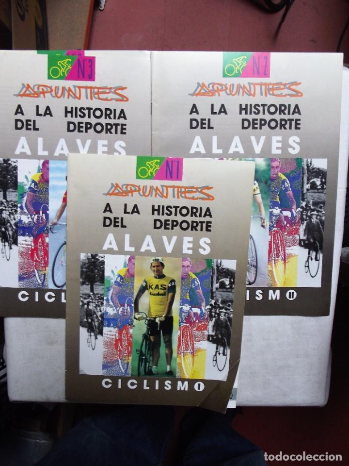 Coleccionismo de Revistas y Peri&oacute;dicos: REVISTA APUNTES A LA HISTORIA DEL DEPORTE ALAVES CICLISMO NUMEROS 1 , 2 , 3