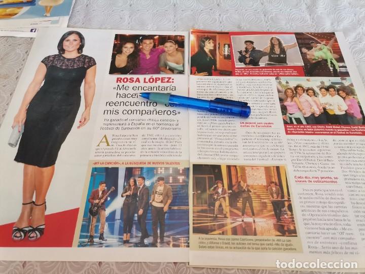 Coleccionismo de revistas y peri&oacute;dicos: CANTANTE ROSA L&Oacute;PEZ 2 PAG. REVERSO BARBARA REY 2 PAG. RECORTE REVISTA 2015