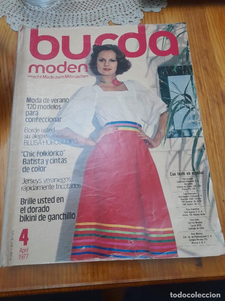 Coleccionismo de Revistas y Peri&oacute;dicos: Revista Burda moden moda ropa costura a&ntilde;o 1977
