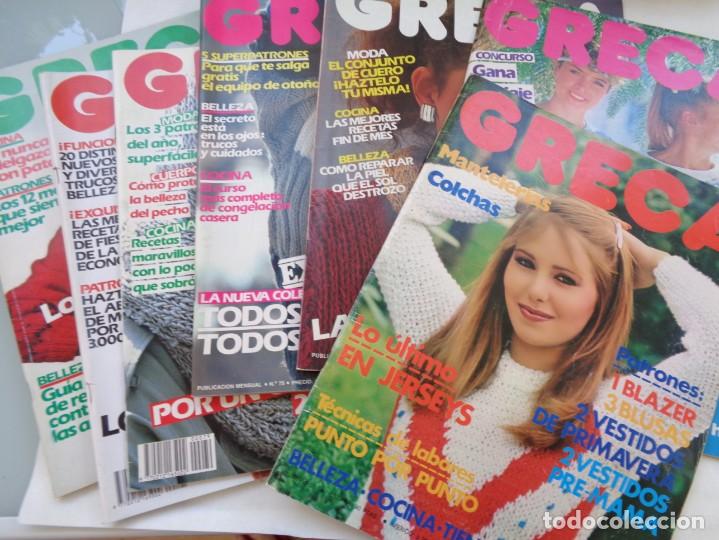 Coleccionismo de Revistas y Peri&oacute;dicos: LOTE DE 7 REVISTAS DE COSTURA GRECA , A&Ntilde;OS 80