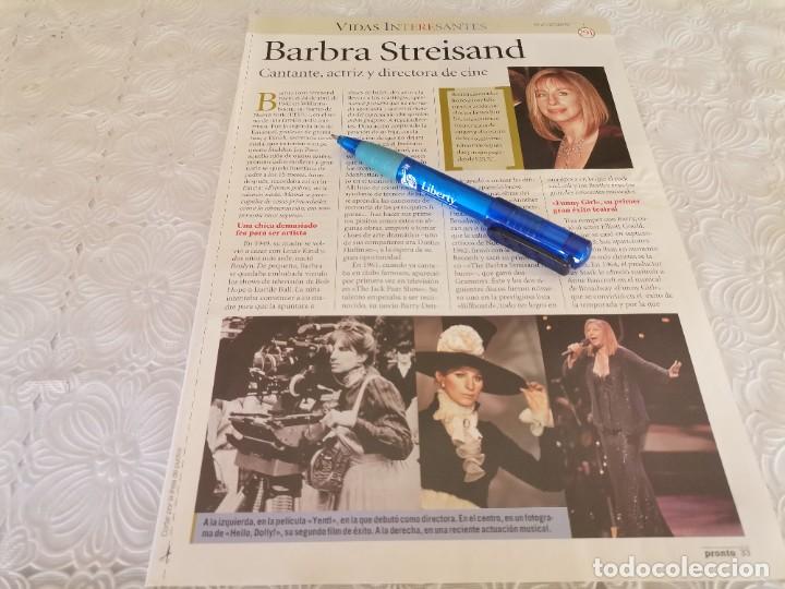 Coleccionismo de Revistas y Peri&oacute;dicos: BARBRA STREISAND RECORTE REVISTA 2 PAGINAS 2007