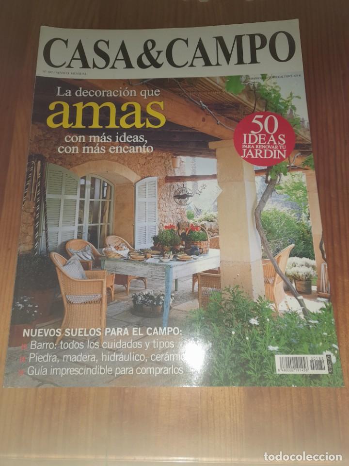 Coleccionismo de revistas y peri&oacute;dicos: Revista Casa & campo pueblo 182 restauraci&oacute;n rural can vive suelo barro Navarra