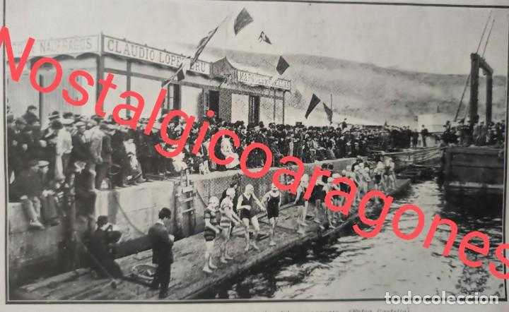 Collectionnisme de Revues et Journaux: Barcelona club nataci&oacute;n escollera oeste campeonato ganadores Foto Revista 191X