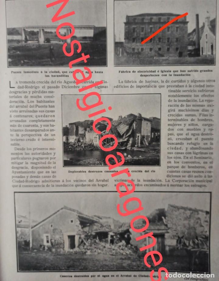Sammeln von Zeitschriften und Zeitungen: Ciudad Rodrigo Salamanca inundaci&oacute;n Foto Revista 191X