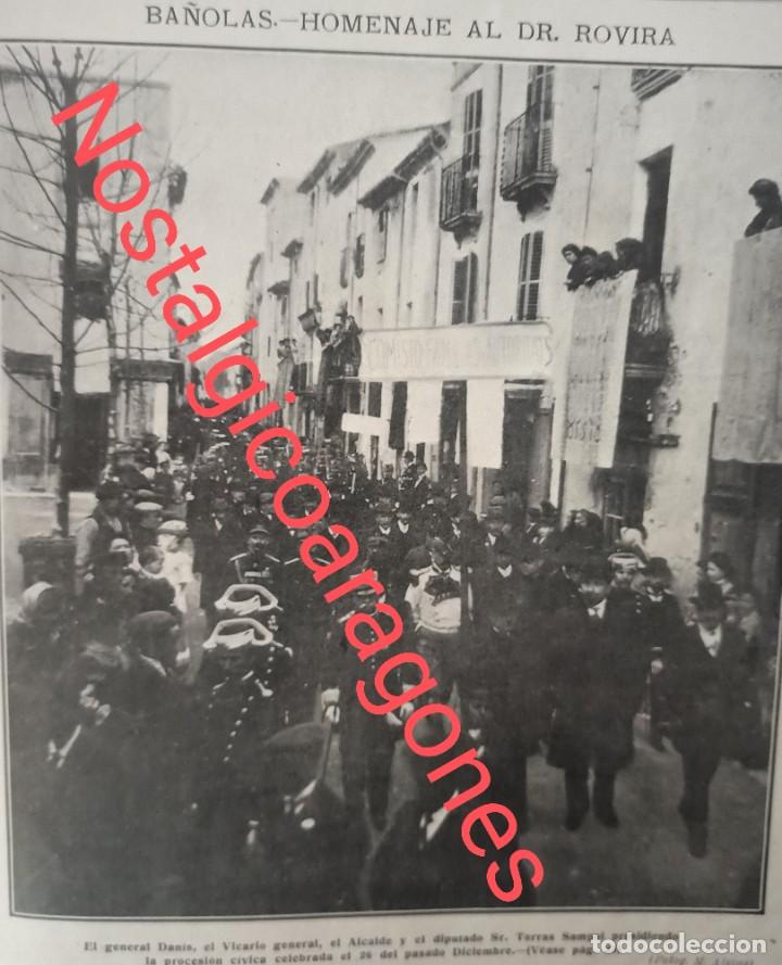 Collection Magazines and Newspapers: Ba&ntilde;olas procesi&oacute;n homenaje Dr Rovira, presiden alcalde, diputado Torras Sampol foto revista 191X
