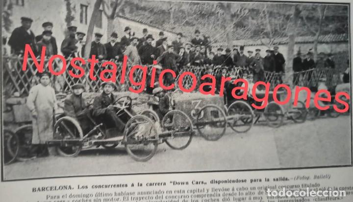 Collection Magazines and Newspapers: Barcelona carrera Down Cars coches sin motor salida San Jer&oacute;nimo foto revista 191X