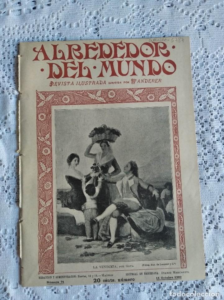 Collection Magazines and Newspapers: ALREDEDOR DEL MUNDO. A&Ntilde;O 1900. N&ordm; 71. UNA EXCURSI&Oacute;N A TETU&Aacute;N. EL PRIMER ANIMAL TERRESTRE........LEER