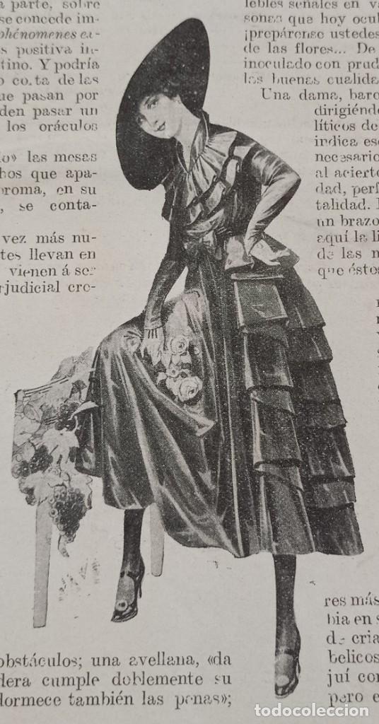 Coleccionismo de revistas y peri&oacute;dicos: MODA FEMENINA-UNA HOJA SUELTA UBLICACION PPIO 1900-SALOME NU&Ntilde;EZ Y TOPETE .