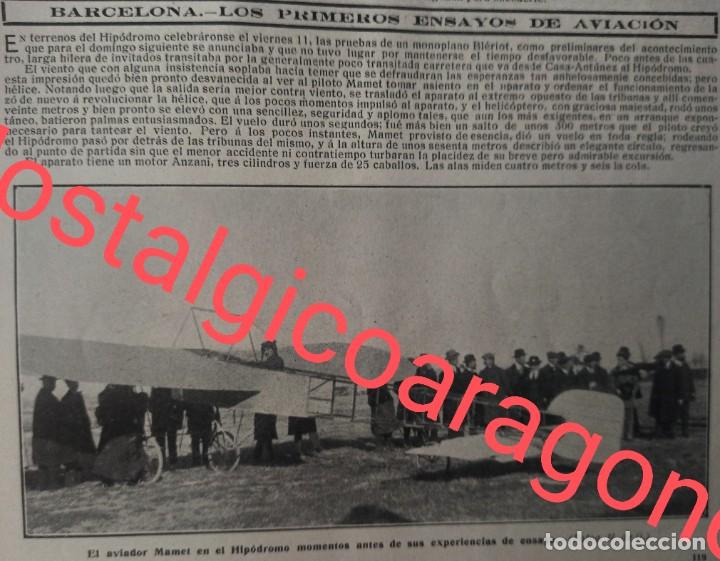 Colecionismo de Revistas e Jornais: Barcelona aviador Mamet primeros ensayos Aviaci&oacute;n foto revista 191X