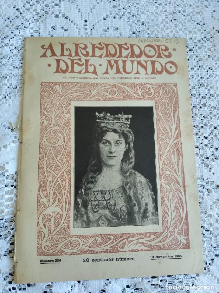 Collection Magazines and Newspapers: ALREDEDOR DEL MUNDO. A&Ntilde;O 1904. N&ordm; 284. MUJERES CON PANTALONES. CANOAS Y PIRAGUAS. SUPERSTICION..LEER