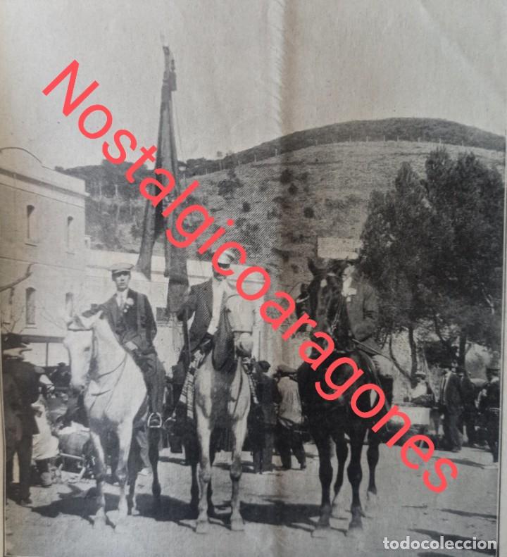 Coleccionismo de revistas y peri&oacute;dicos: Barcelona abanderado collas hacia San Medin desde Vista Rica foto revista 191X