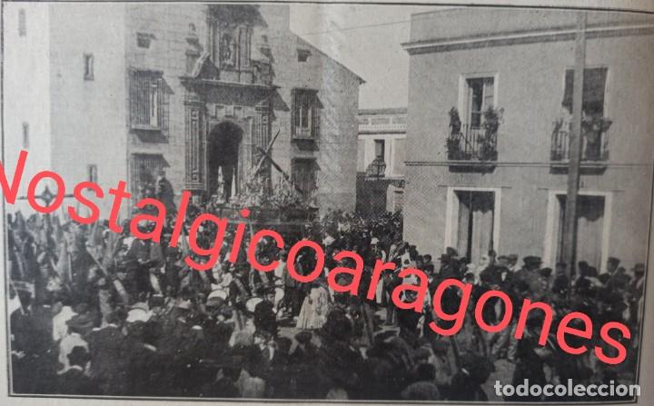 Coleccionismo de Revistas y Peri&oacute;dicos: Sevilla Cristo Penas saliendo iglesia San Roqu&eacute; Semana Santa foto revista 191X