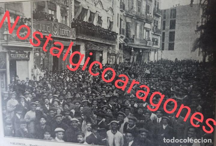 Colecionismo de Revistas e Jornais: Valencia manifestaci&oacute;n Ateneo Mercantil por dimisi&oacute;n comite Exposici&oacute;n Foto revista 191X