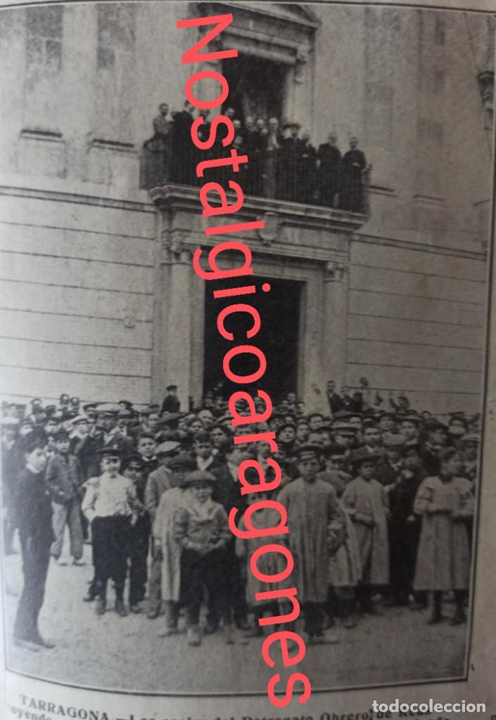 Collection Magazines and Newspapers: Tarragona obreros de Reus escuchando discurso Foto revista 191X