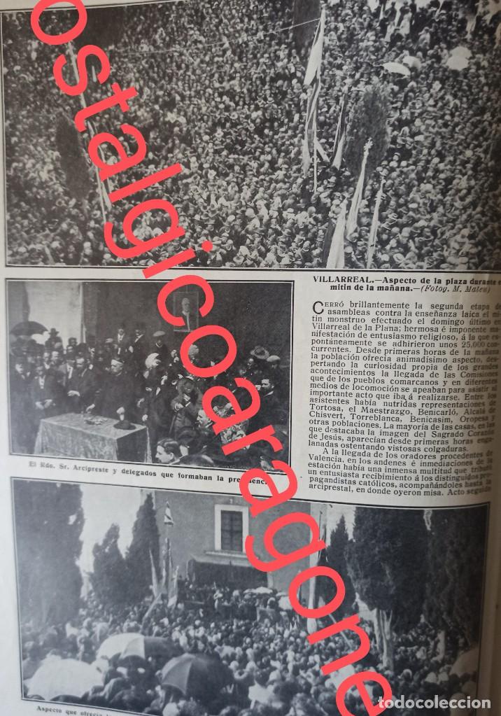 Collezionismo di Riviste e Giornali: Villarreal m&iacute;tin anti ense&ntilde;anza laica Foto revista 191X